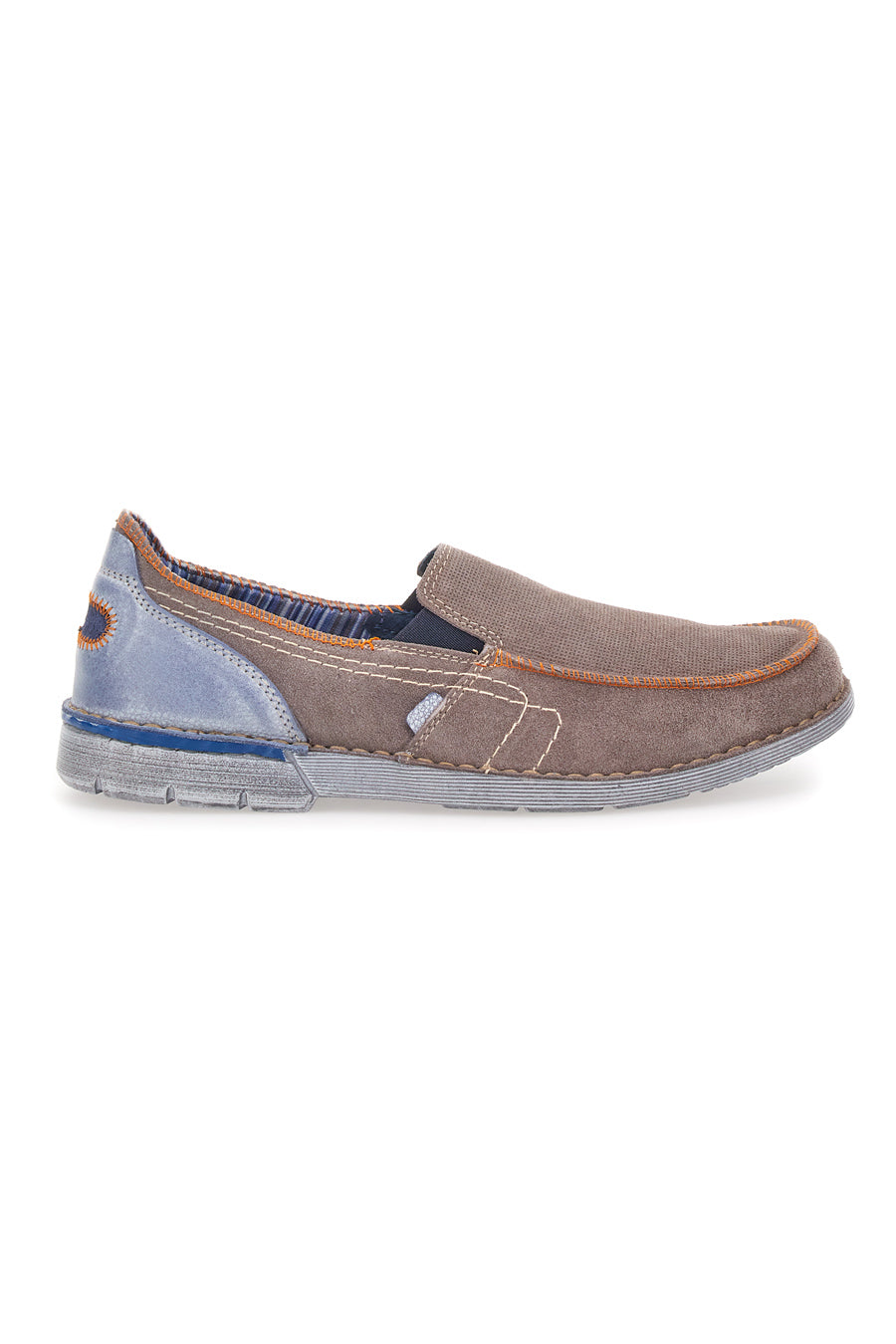 Mocassino casual in nabuk Pittarello Eco 8810 Taupe