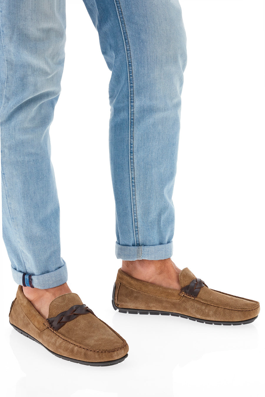 Mocassino Beige con Treccia Pittarello 7307