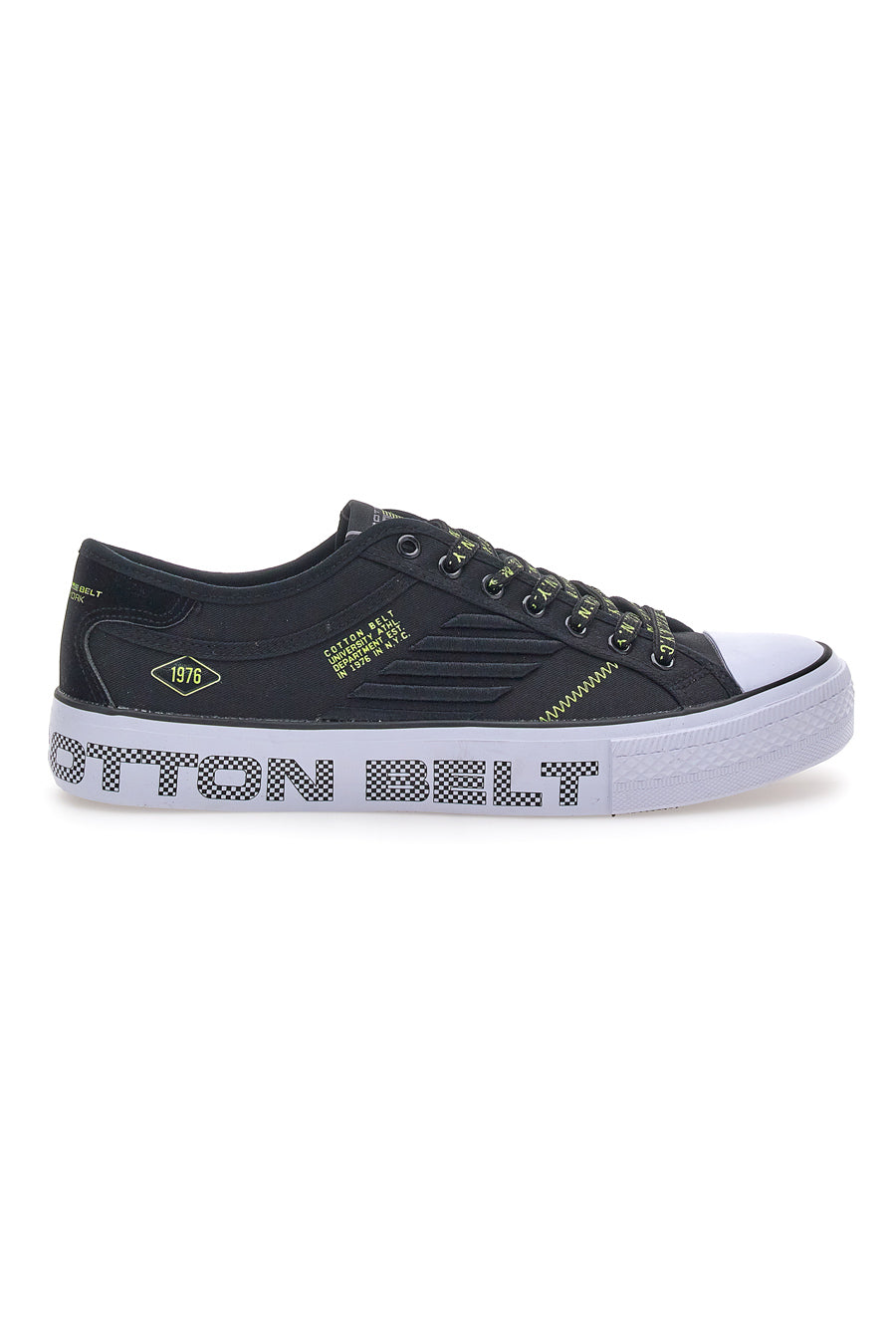 Sneakers basse in tela Cotton Belt Adrian SS Nere