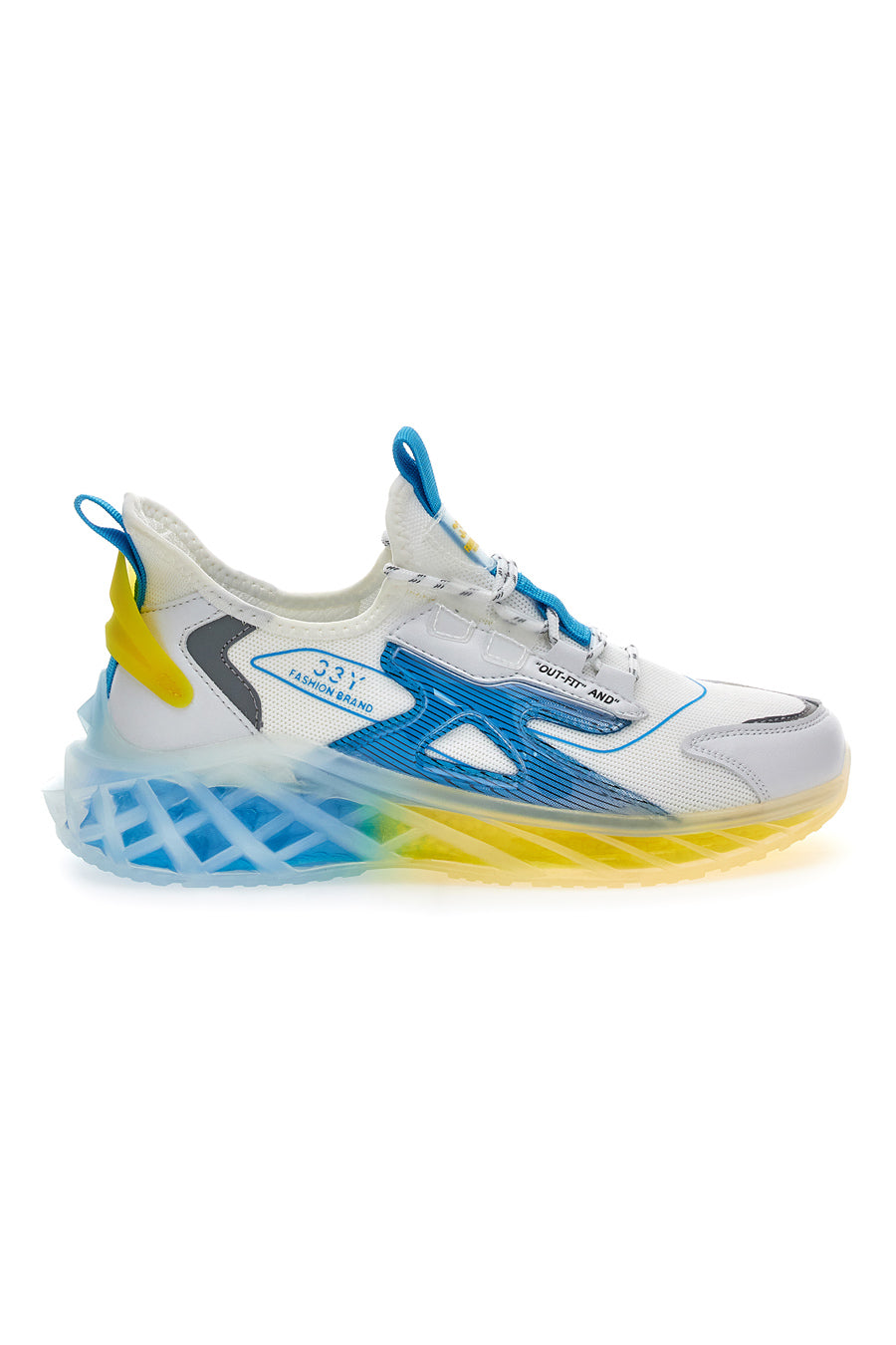 Sneakers Chunky Bianche Royal Blue Love Shox