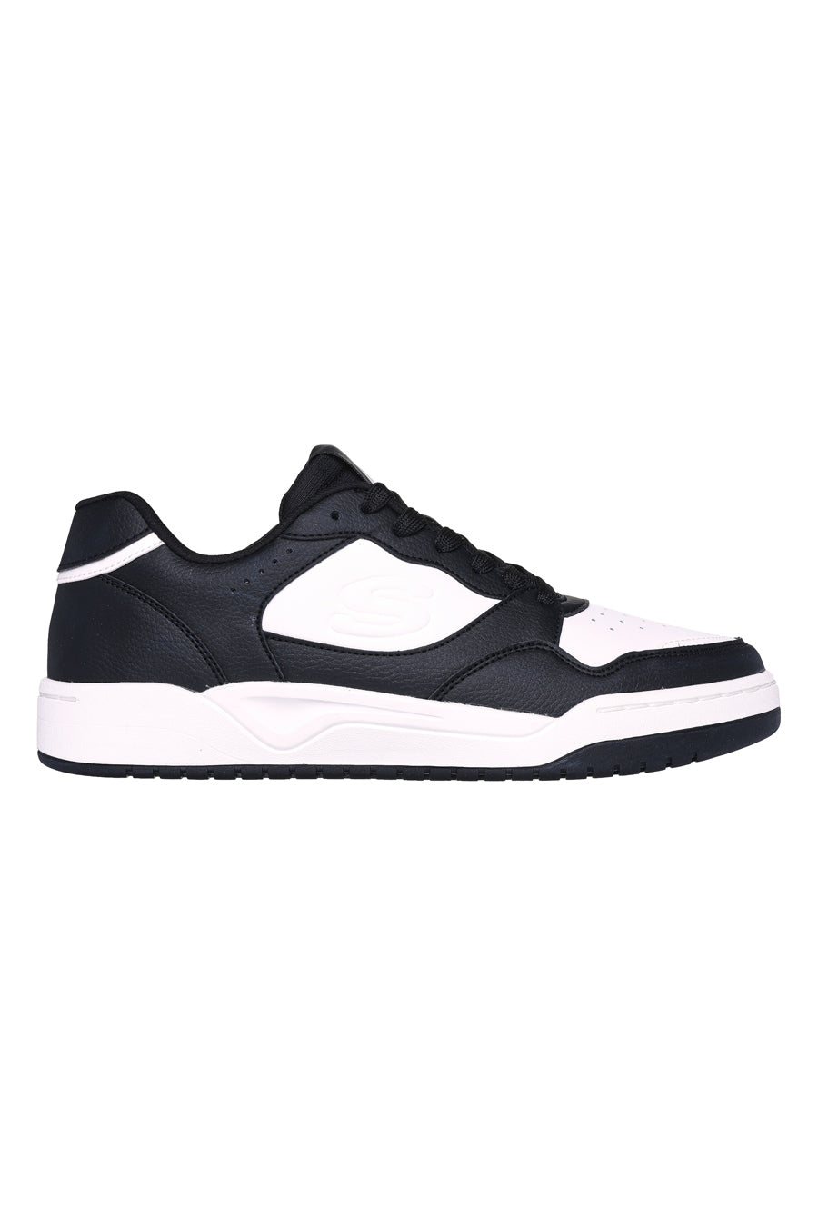 Sneakers Skechers Koop-Volley Low Varsity Nere-Bianche