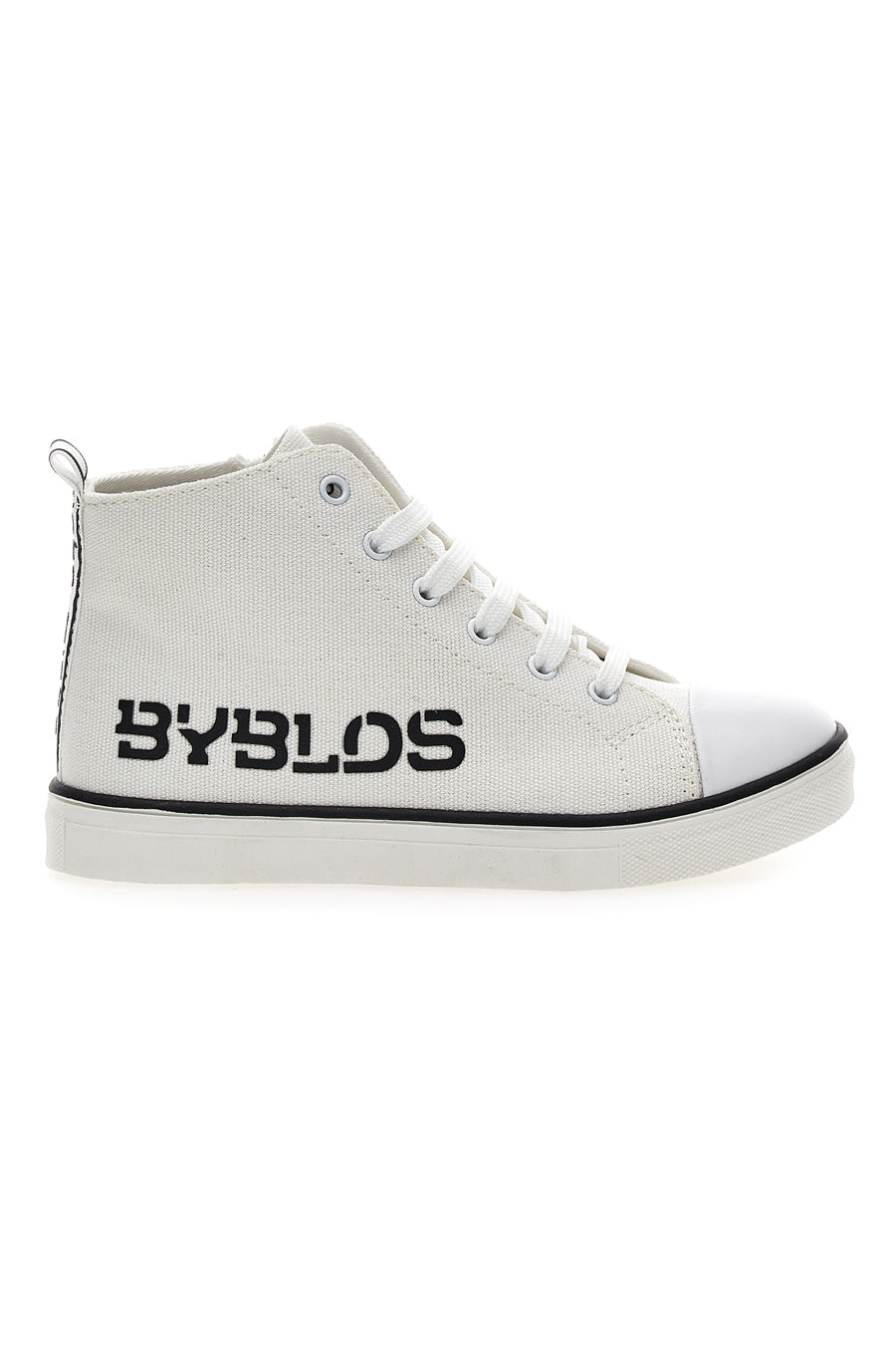 Sneakers alte in tela Byblos 122 Bianche e nere