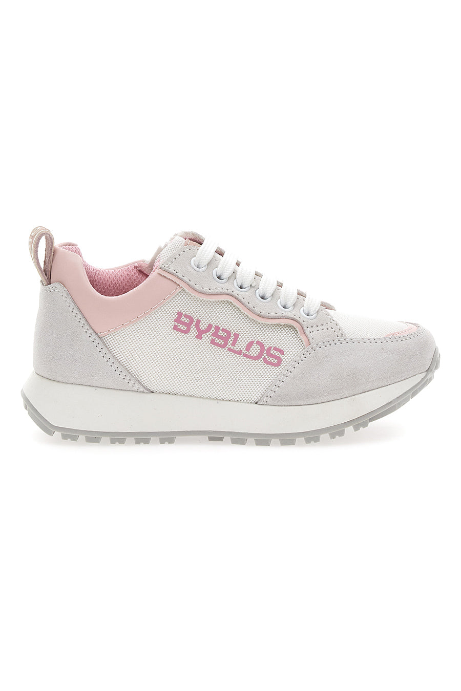 Sneakers Bianche Byblos 153 con dettagli rosa