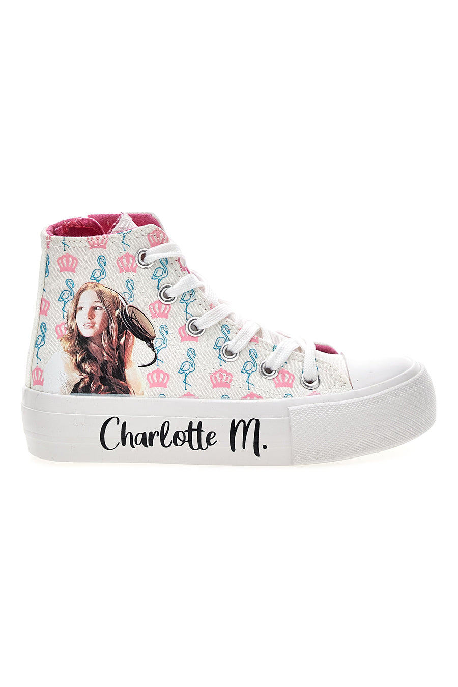 Sneakers Mid Cut Bianche Charlotte 7901
