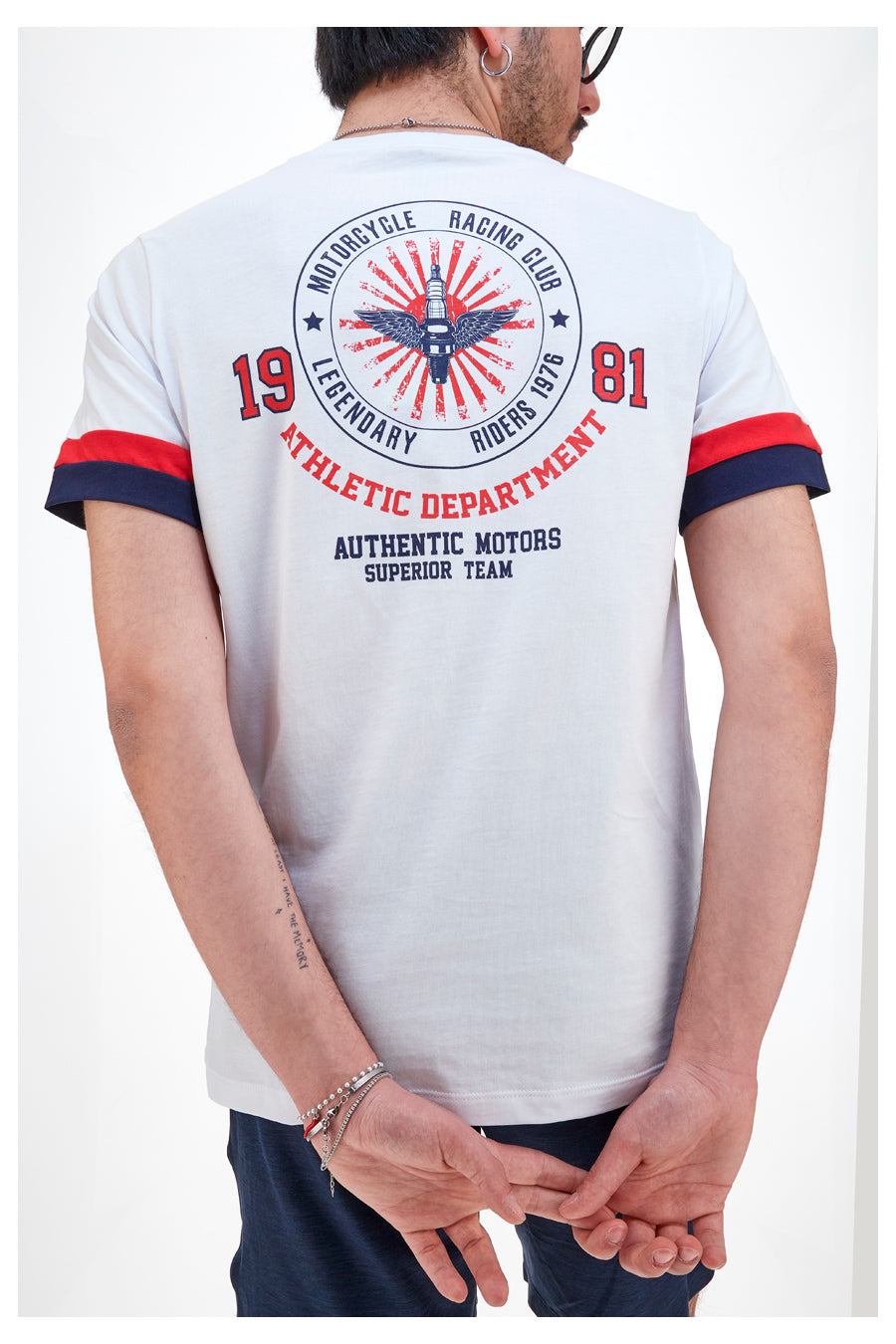T-Shirt Max Dillan Man097 Bianca