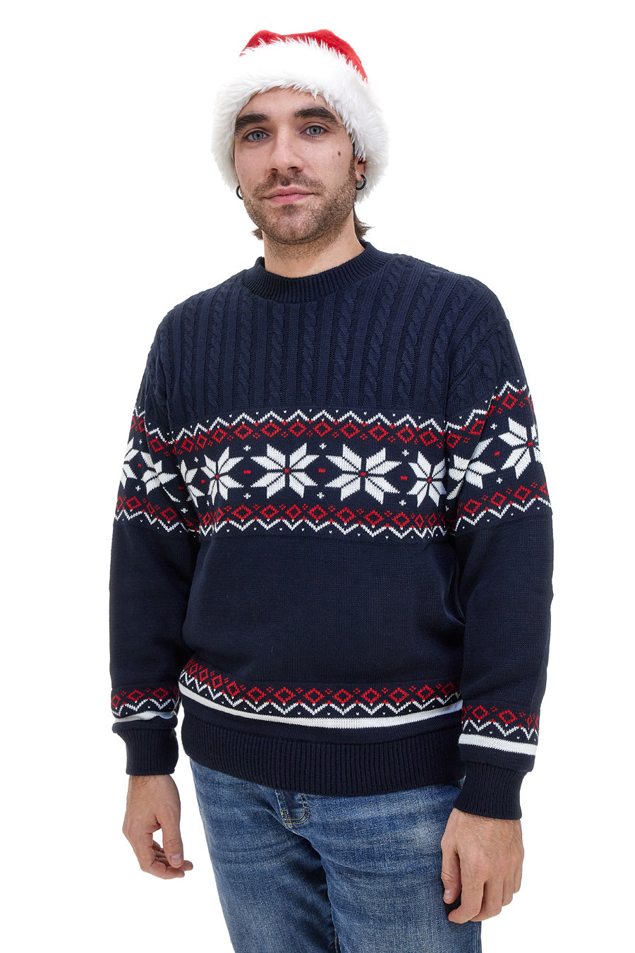 Maglione Blu Girocollo BOARDMAN X24101