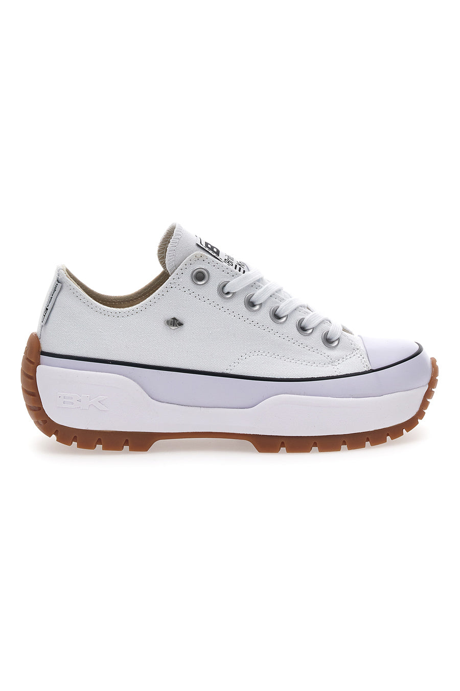 Sneakers Bianche In Tela British Knights Kaya Low Fly