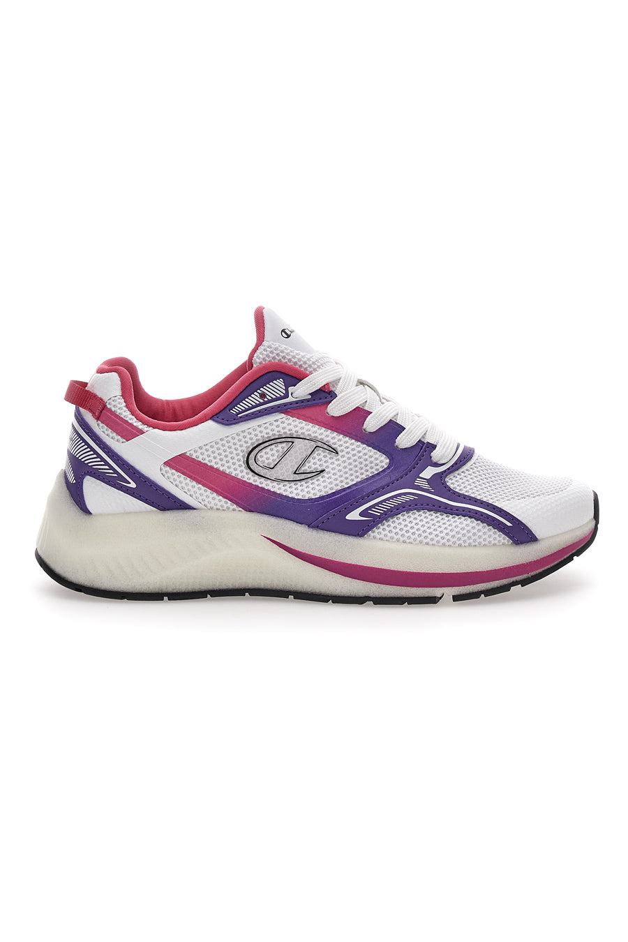 Sneakers Bianche e Viola Con Mesh Champion Vibe