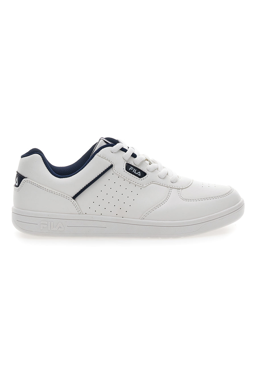 Sneakers Bianche con profilo Blu Fila Court Teens