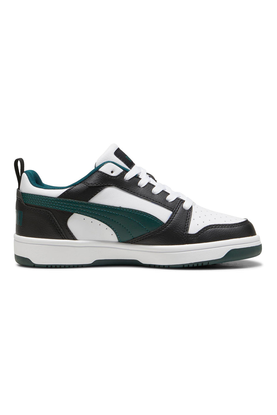 Sneakers Nere Bianche e Verdi Puma Rebound V6 Low Jr