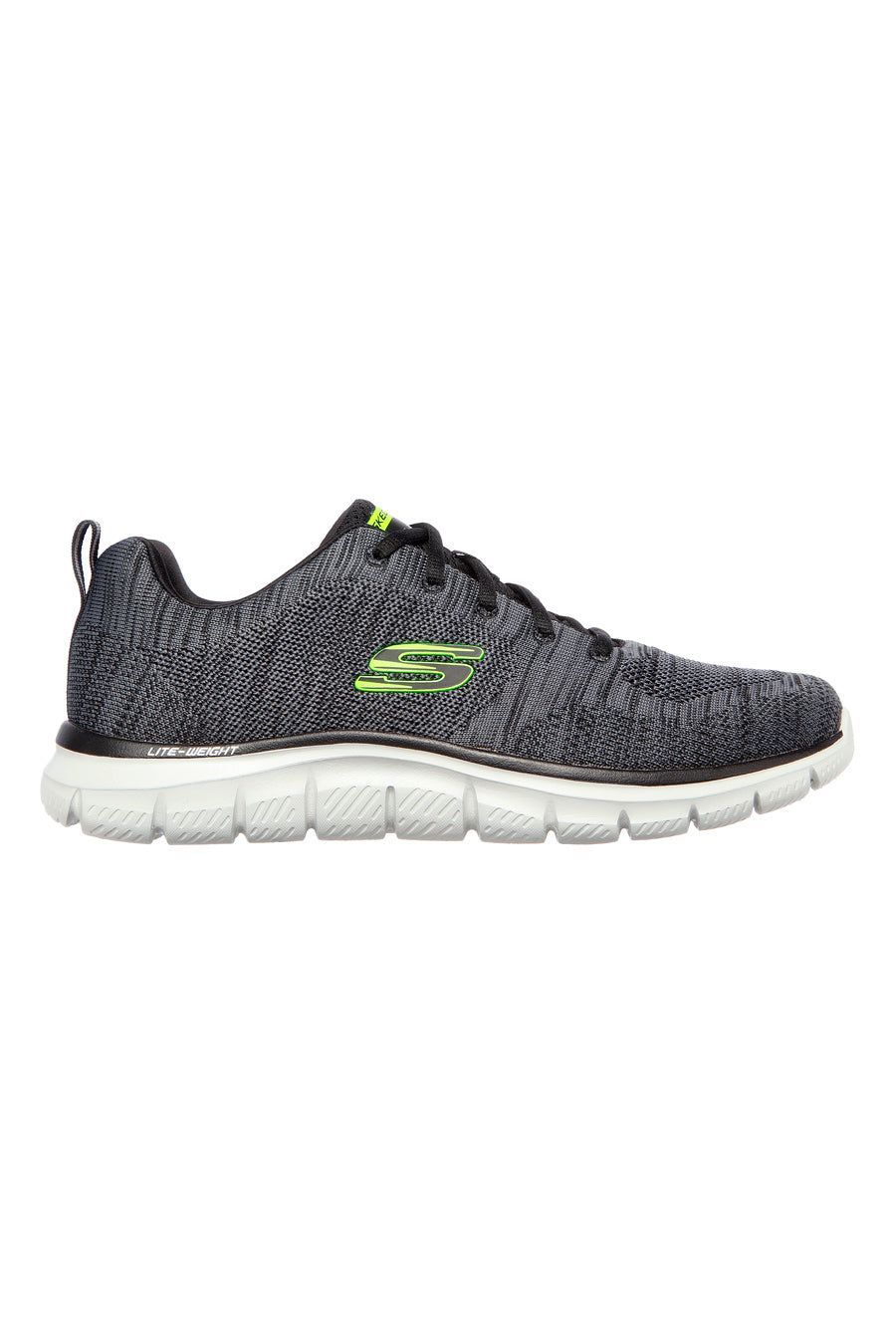 Sneakers Grigie e Lime Con Memory Foam Skechers Track Bucolo
