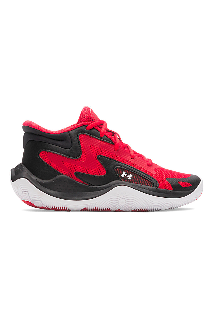 Scarpe da basket rosse e nere Under Armour GS Jet '25