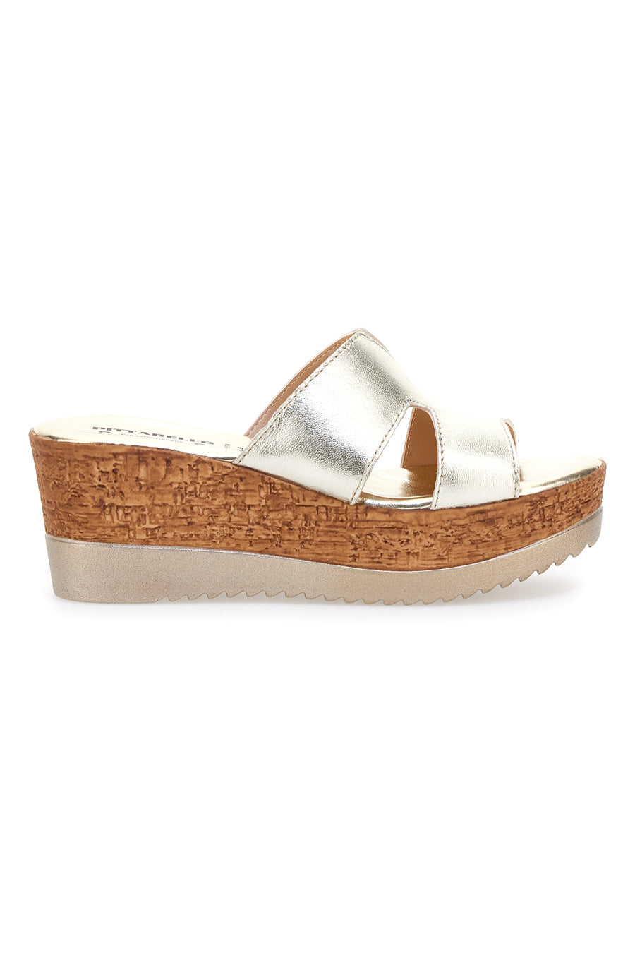 Ciabatte con Platform Oro Pittarello Love 3420