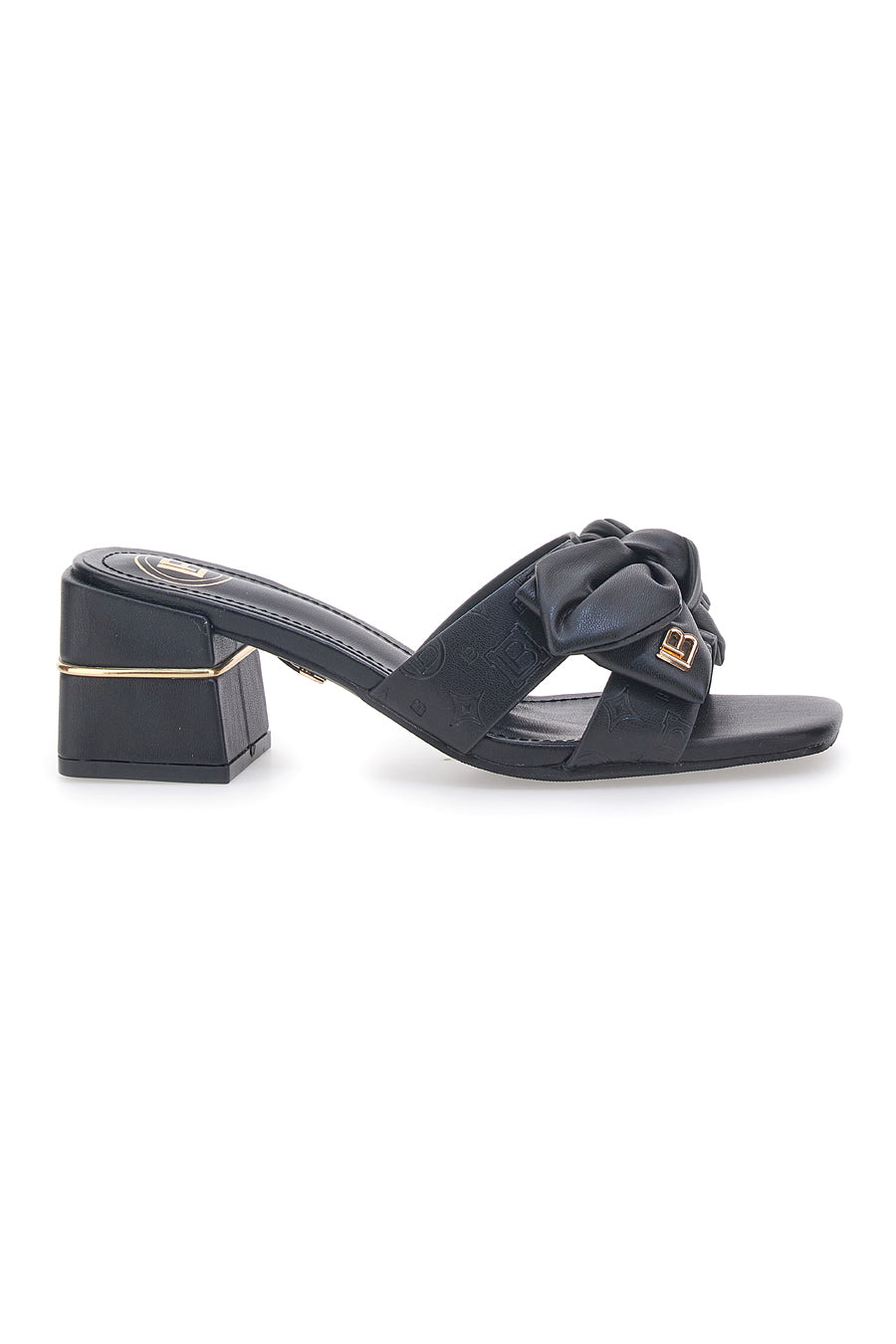 Mules con Tacco Nere Laura Biagiotti 8510
