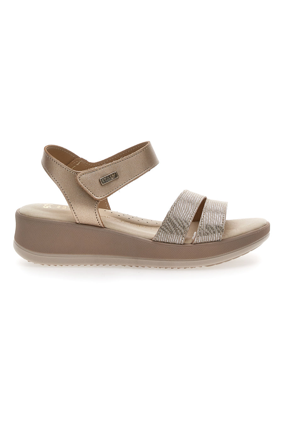 Sandali con Platform Gold Mio Tempo 543139