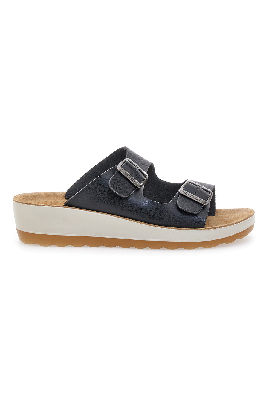 Ciabatte Nere Con Fibbie Fly Flot 42642