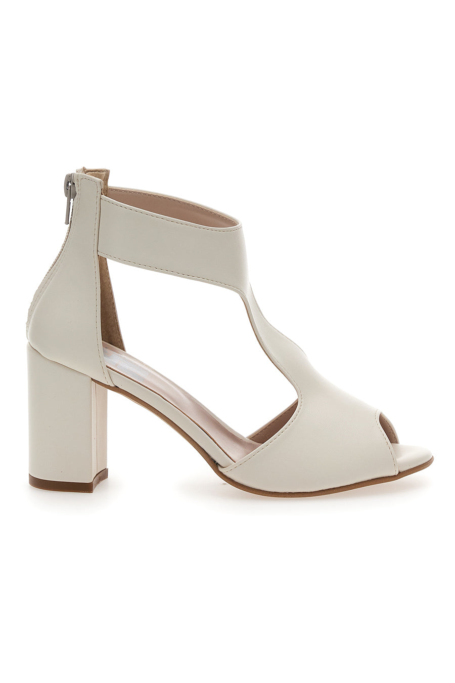 Sandali Panna Con Tacco Ampio Pittarello Love 519