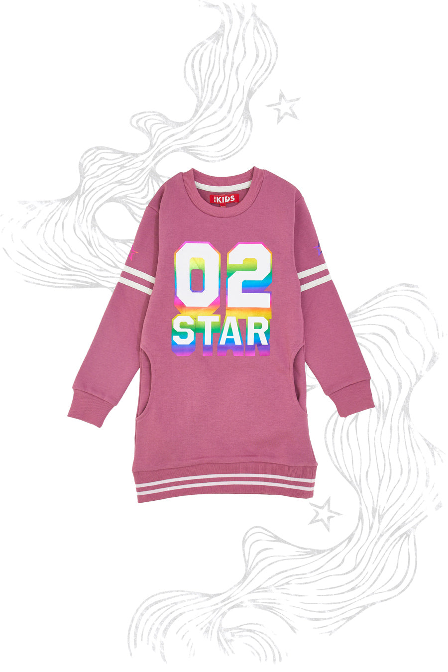 Felpa Girocollo con Stampa Olografica PITT KIDS 6032