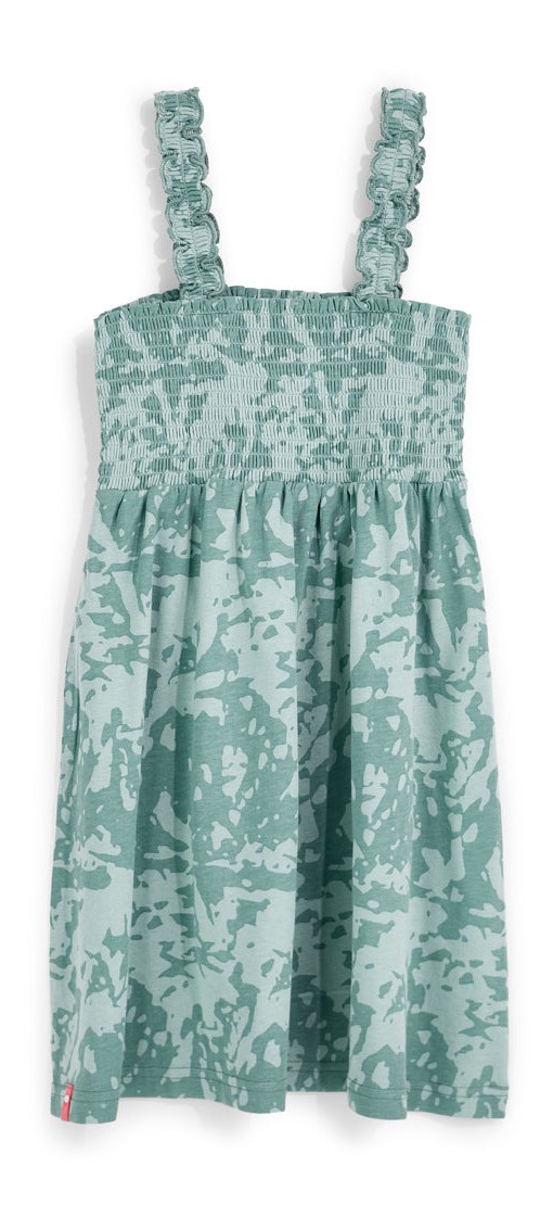 Vestito verde con spalline Pitt kids PT-G-D-9004
