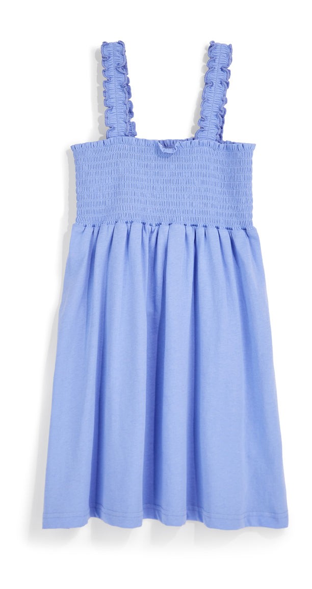 Vestito azzurro in cotone Pitt kids Pt-g-d-9013