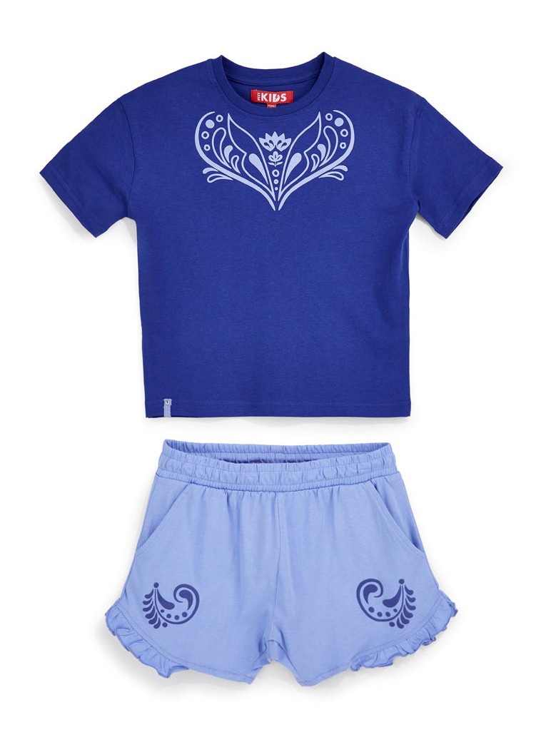 Completo blu con t-shirt e shorts Pitt kids PT-G-SE-9012