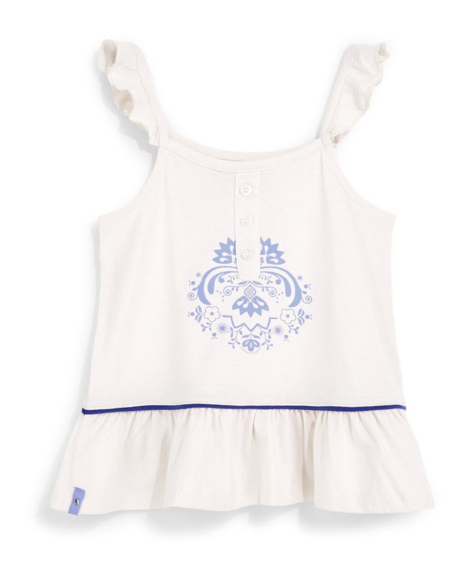 Top bianco in cotone Pitt kids Pt-g-t-9015