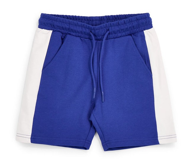 Pantaloncini blu con inserti bianchi Pitt kids PT-B-SH-9020
