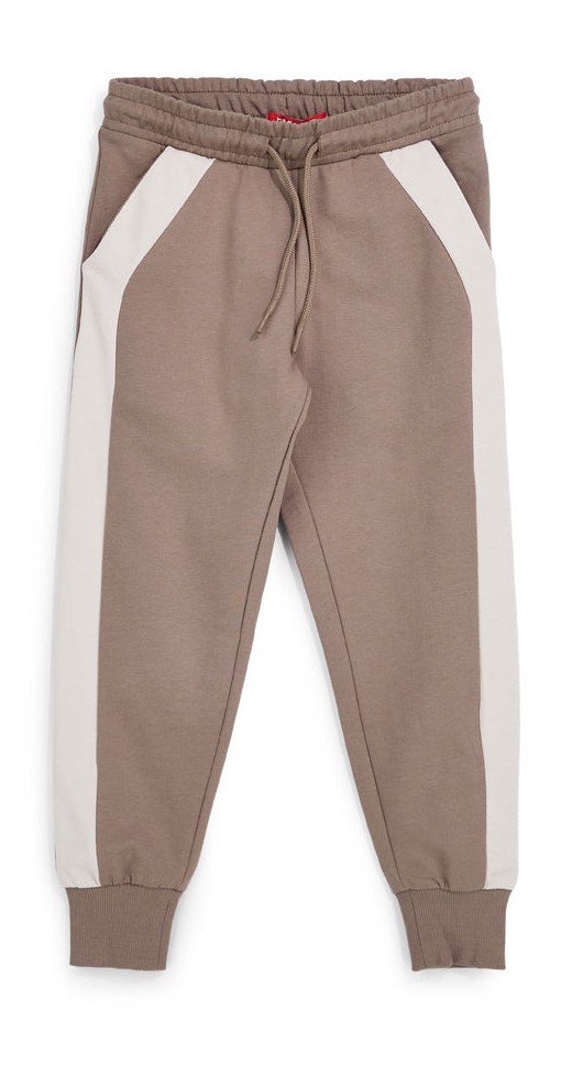 Pantaloni marroni con banda laterale Pitt kids PT-B-P-9018
