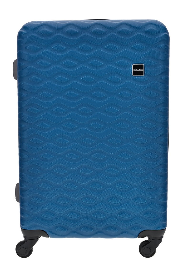 Trolley grande blu rigido 4 ruote Prima riga PR187/G