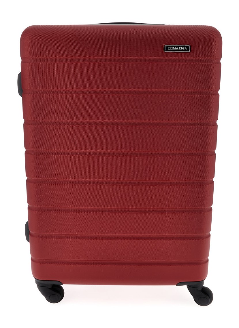Trolley grande rosso rigido 4 ruote Prima riga PR188/G