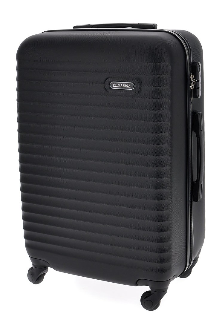 Trolley medio nero rigido Prima riga Pr194/m