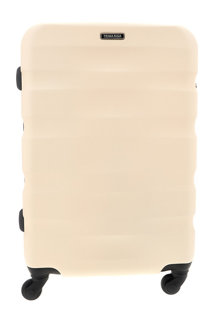 Trolley grande beige rigido con 4 ruote Prima riga PR196/G