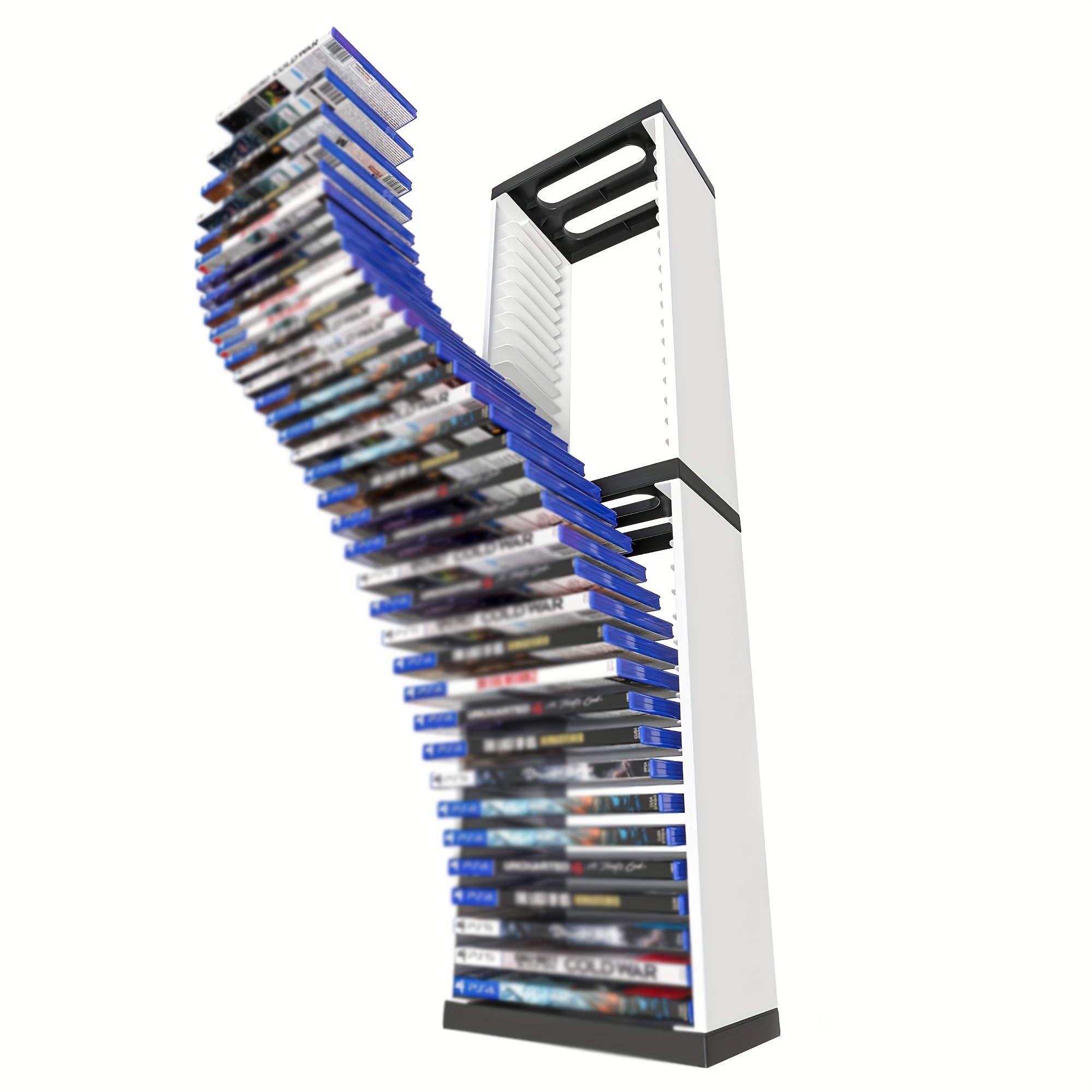 Torre portaoggetti per videogiochi (36 CD Disc Blu-Ray Case)…