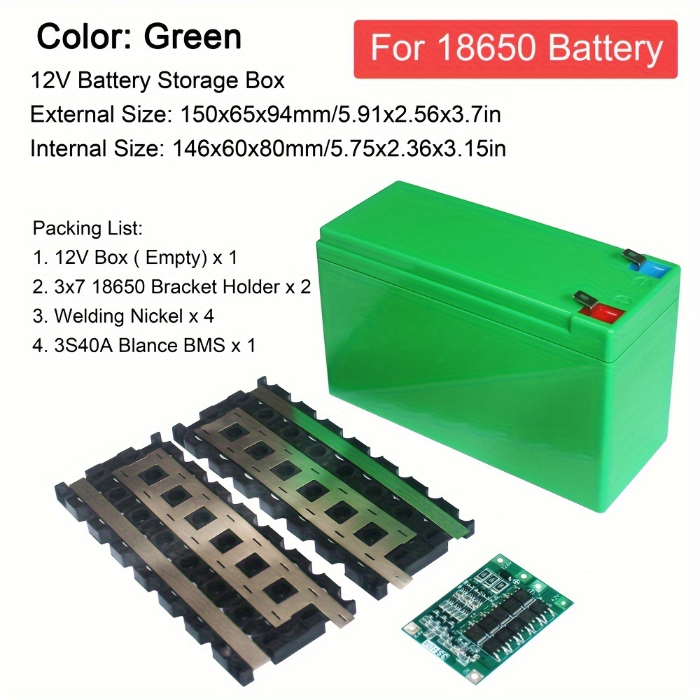 1 Set Scatola Batteria al Litio 12V Assemblaggio 3*7 Gruppo…