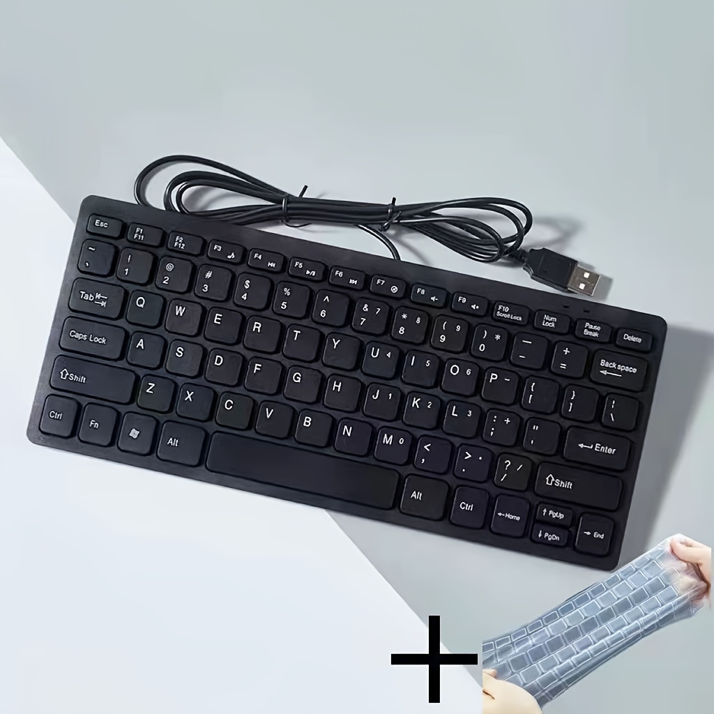 Mini tastiera cablata USB ultra sottile da 78 tasti con…