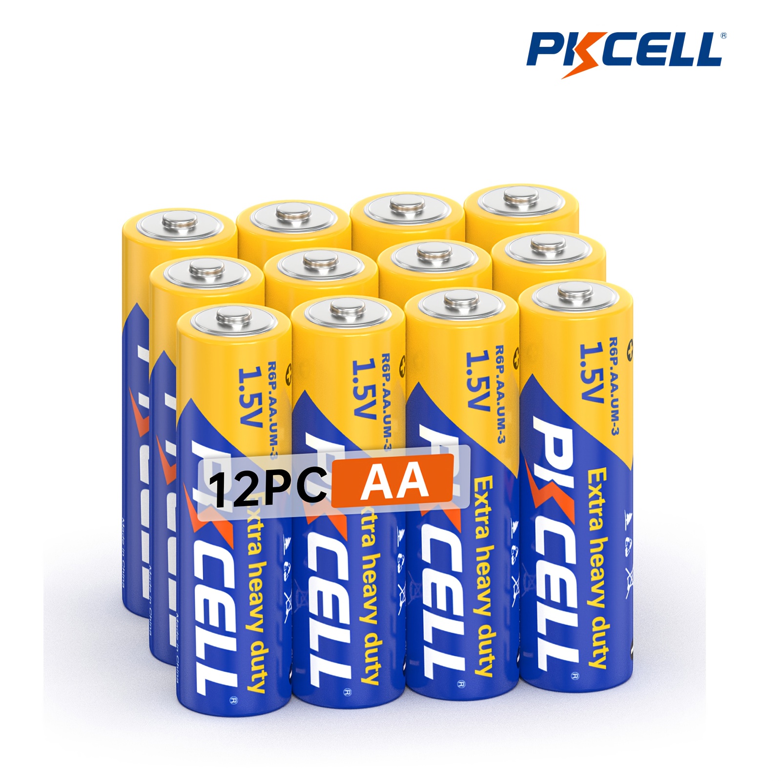 PKCELL Batteria AA Super Power al Carbonio-Zinco 1,5V R6P UM3…