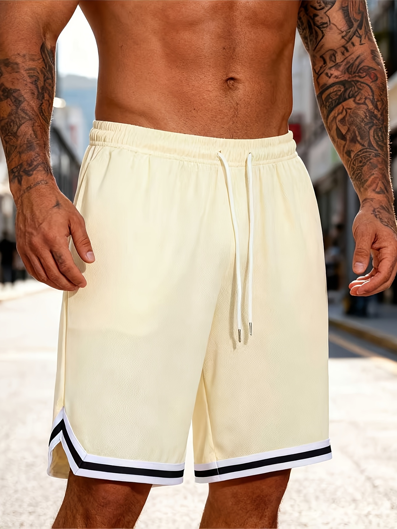 Pantaloncini sportivi da uomo per basket e corsa, vestibilità…