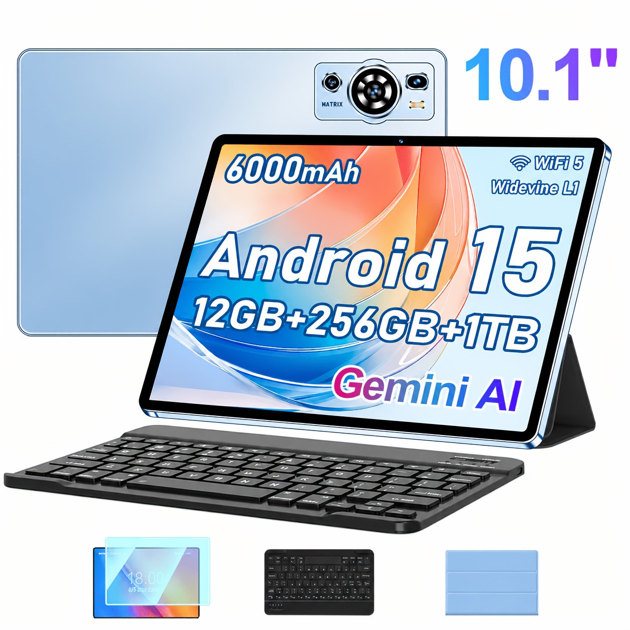 UXD A5 Tablet Android 15 con Display IPS da 10.1 pollici, 12GB…