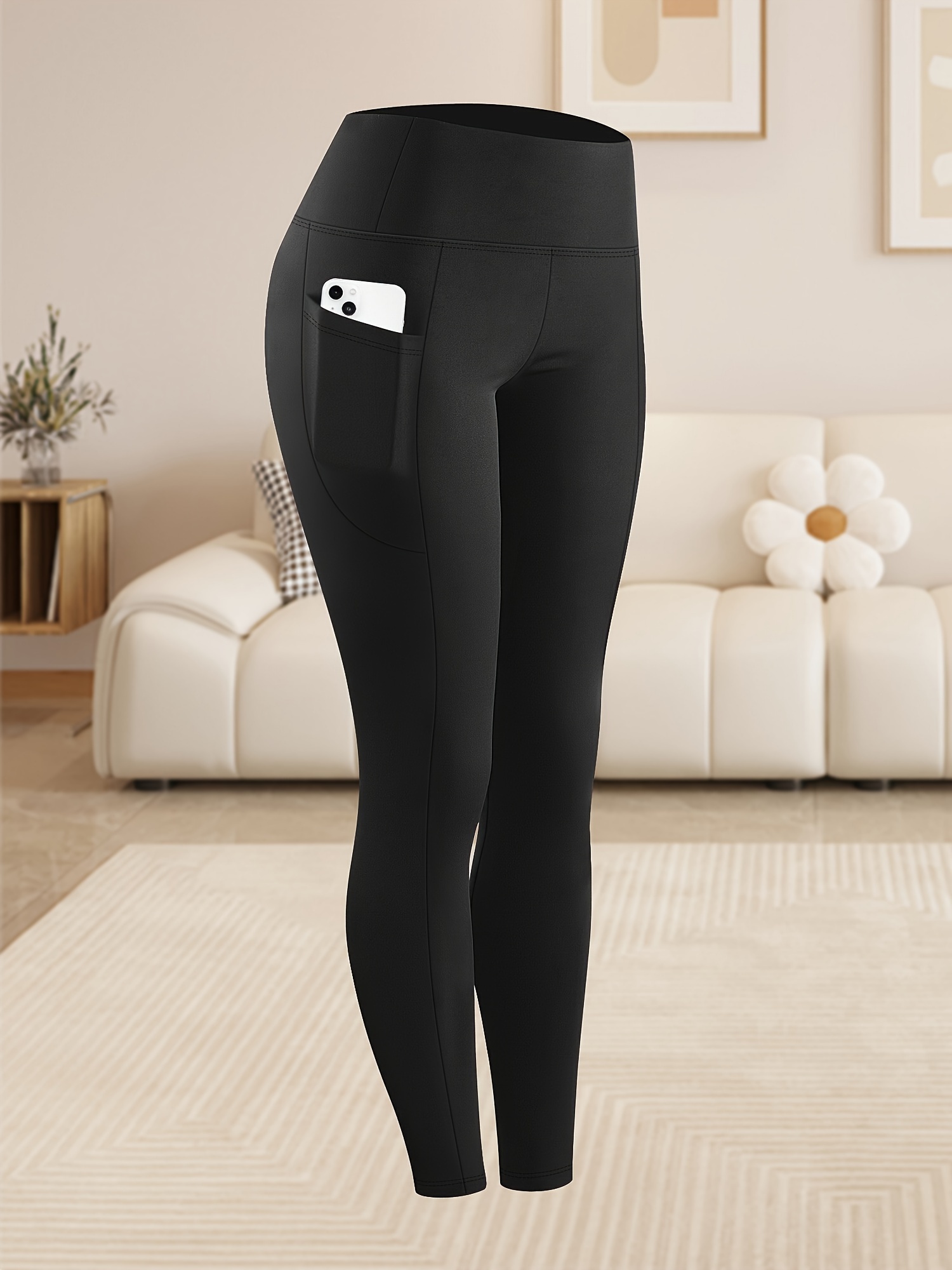 Taglie Forti - Taglie Forti - Leggings a Zampa con Tasca a…
