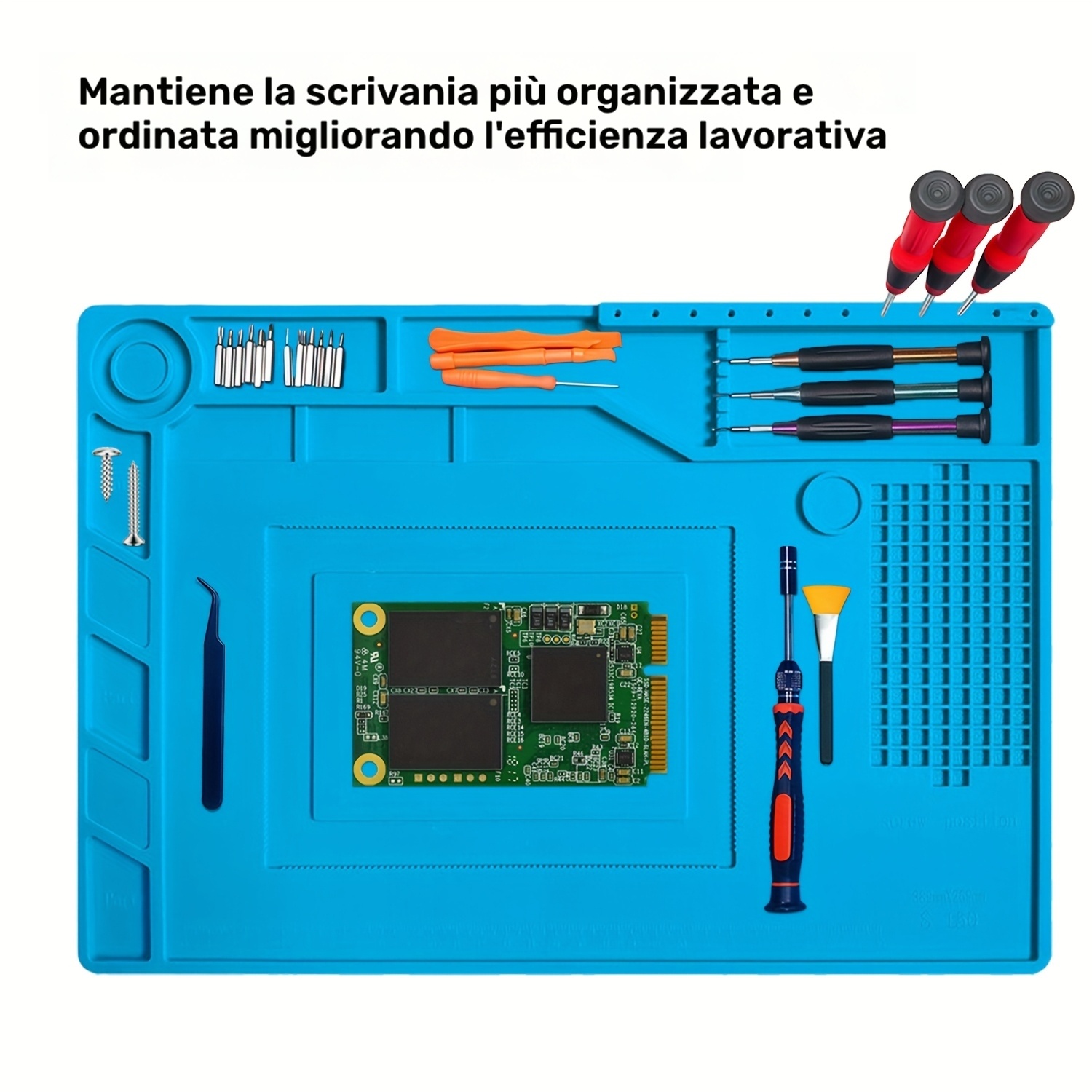 Un tappetino in silicone per saldatura resistente al calore…