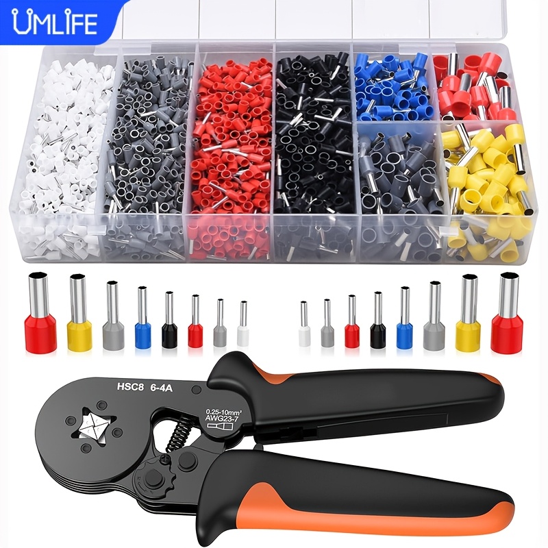 Kit Utensile per Crimpatura a Ghiera UMLIFE con Connettori per…