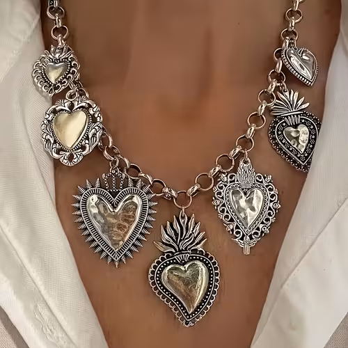 1 collana con ciondolo a forma di cuore da donna in stile Y2K |…