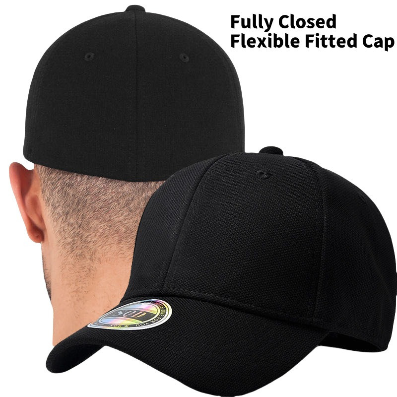 1 pz Cappellino da baseball posteriore elasticizzato in tessuto…