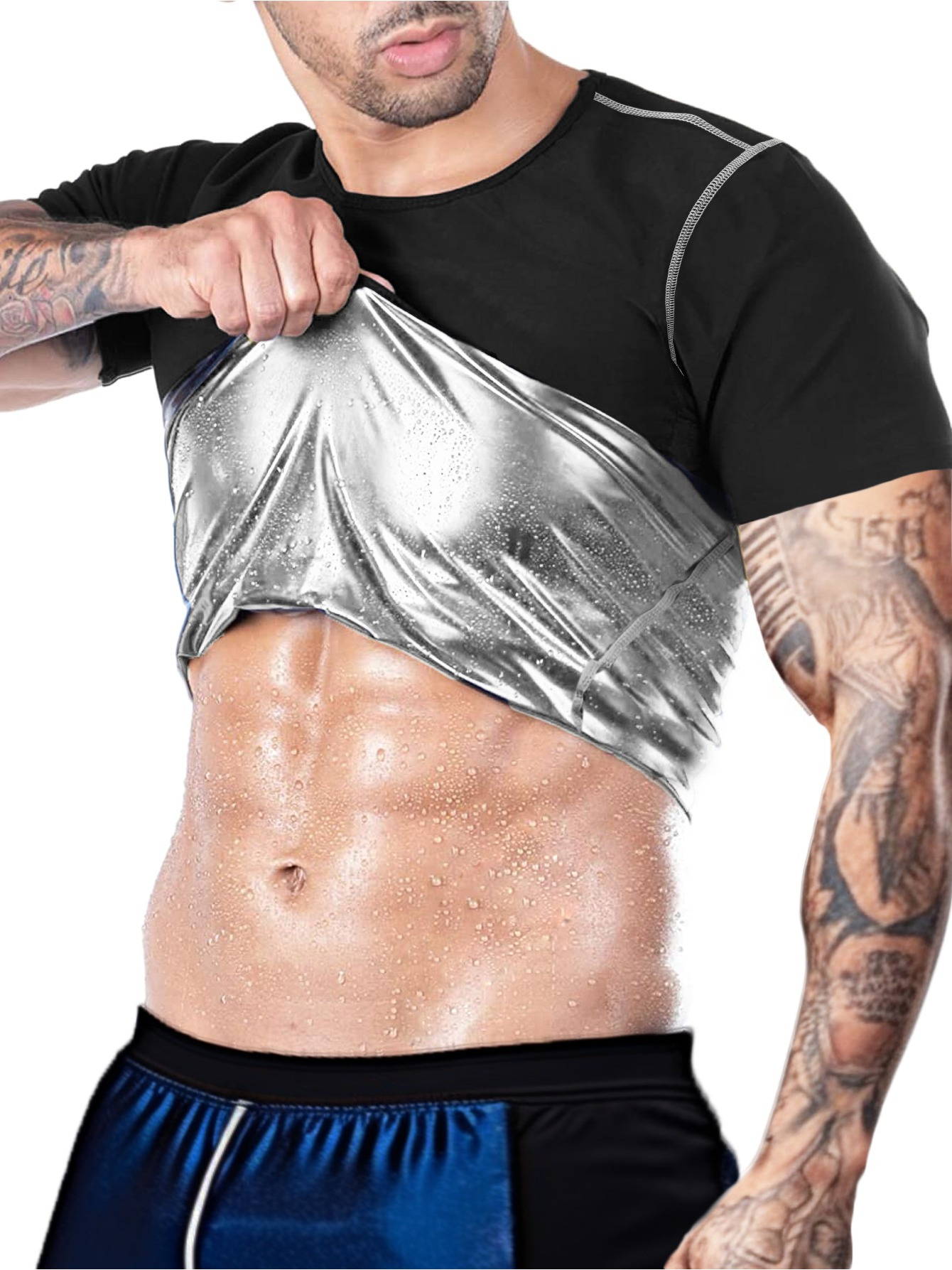 Maglietta Sauna da Uomo - Completo Sauna a Maniche Corte…