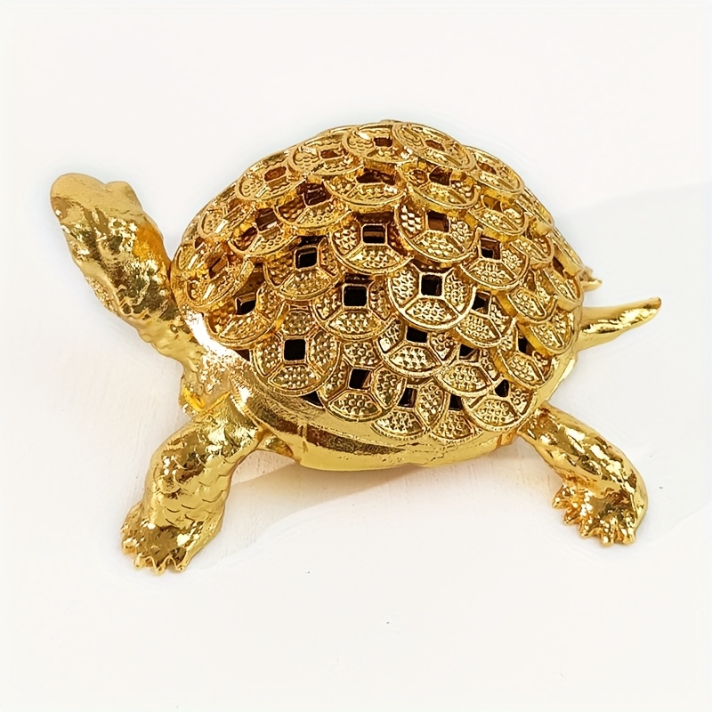 1 pz, Ornamento Tartaruga Dorata, Decorazione Feng Shui per…
