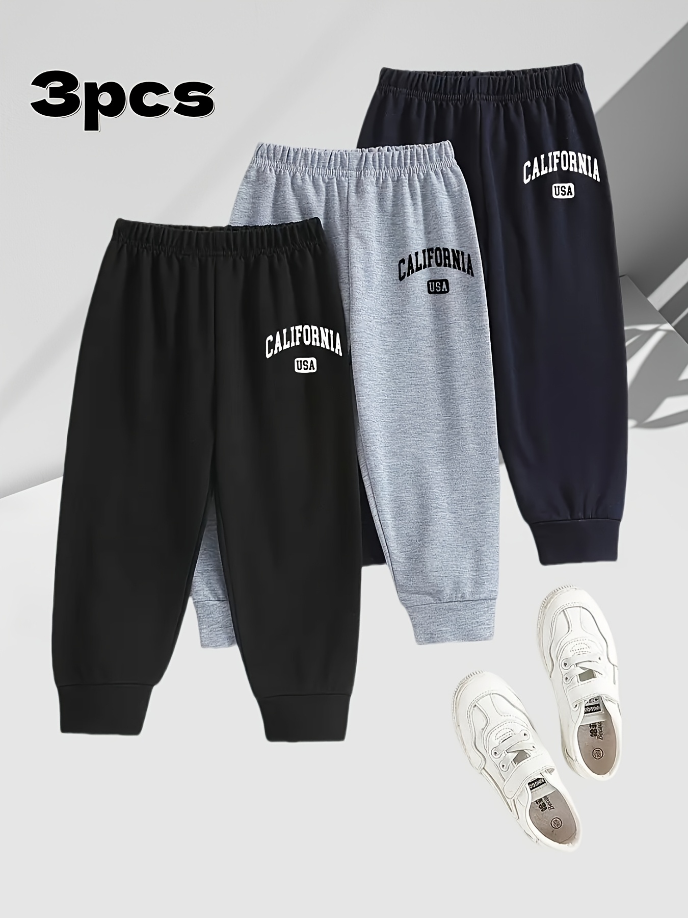 Set alla moda casual atletico da 3 pezzi per ragazzi, pantaloni…