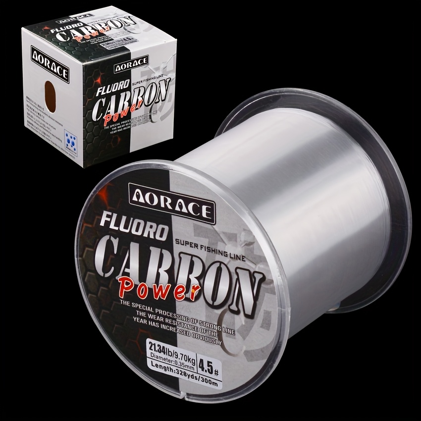 1pz Filo da Pesca in Fluorocarbonio, 300m/328yds - Filo Morbido…