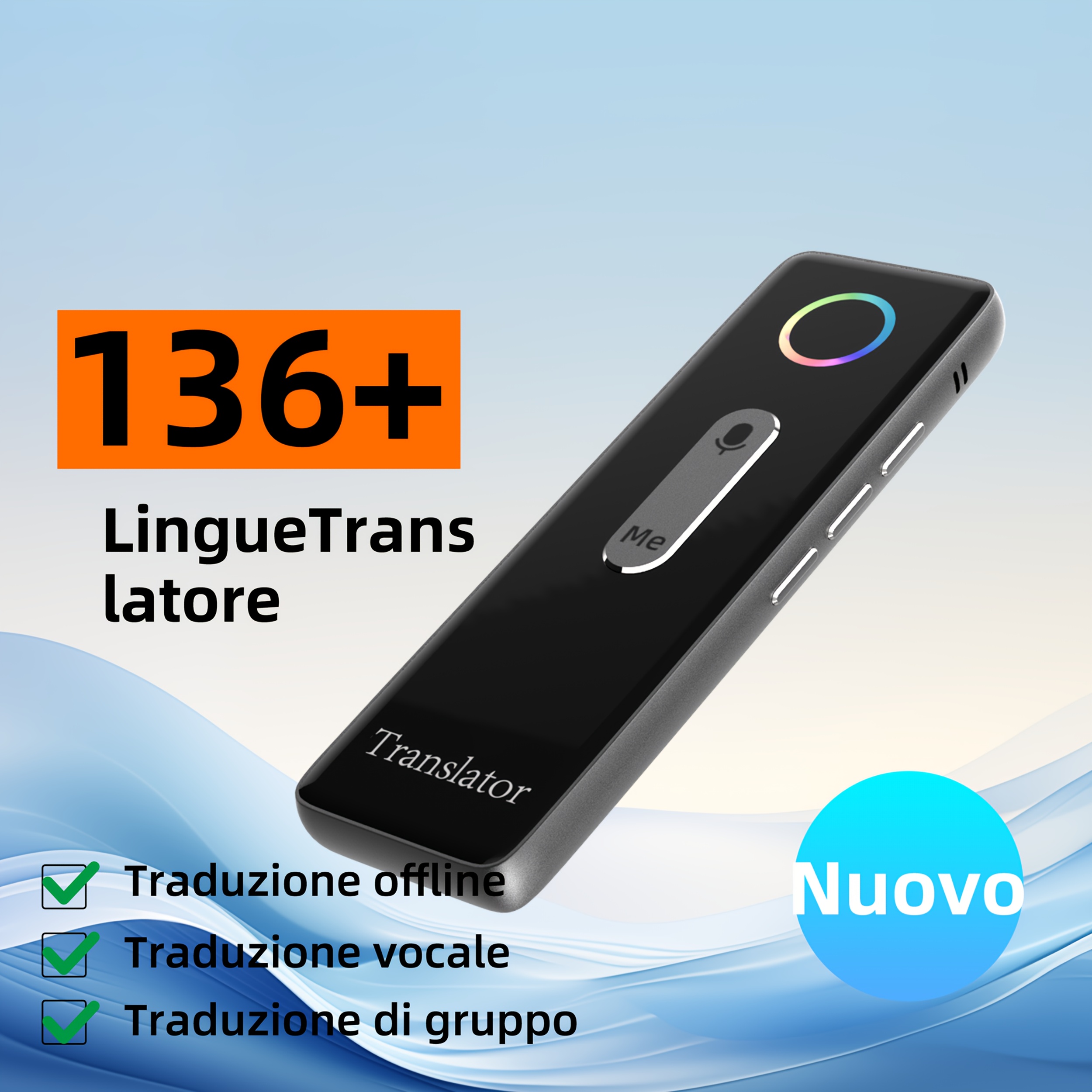 Gadget di traduzione linguistica compatto, traduttore…