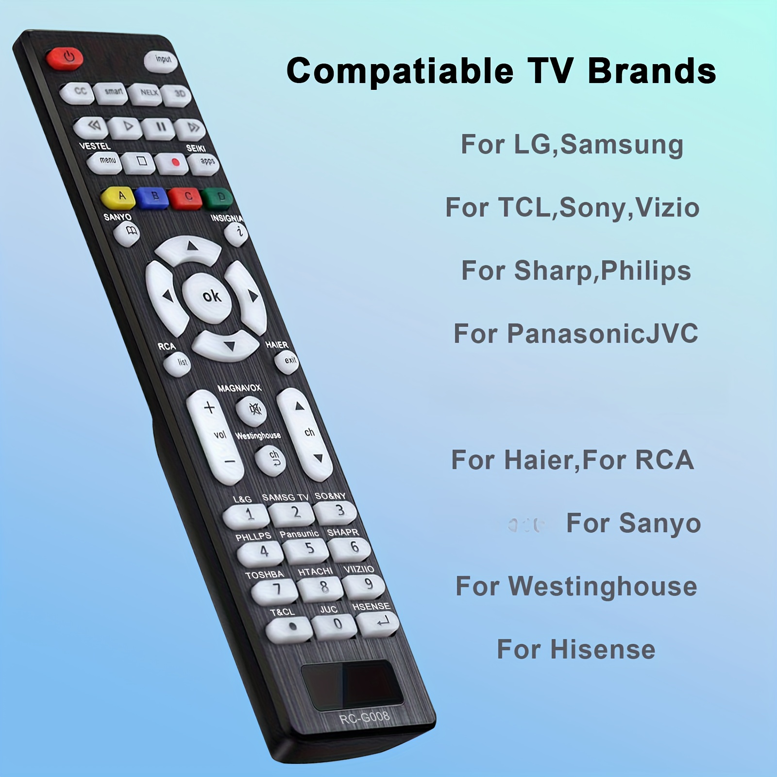 Telecomando Smart TV | Luce Notturna & Controllo a Infrarossi |