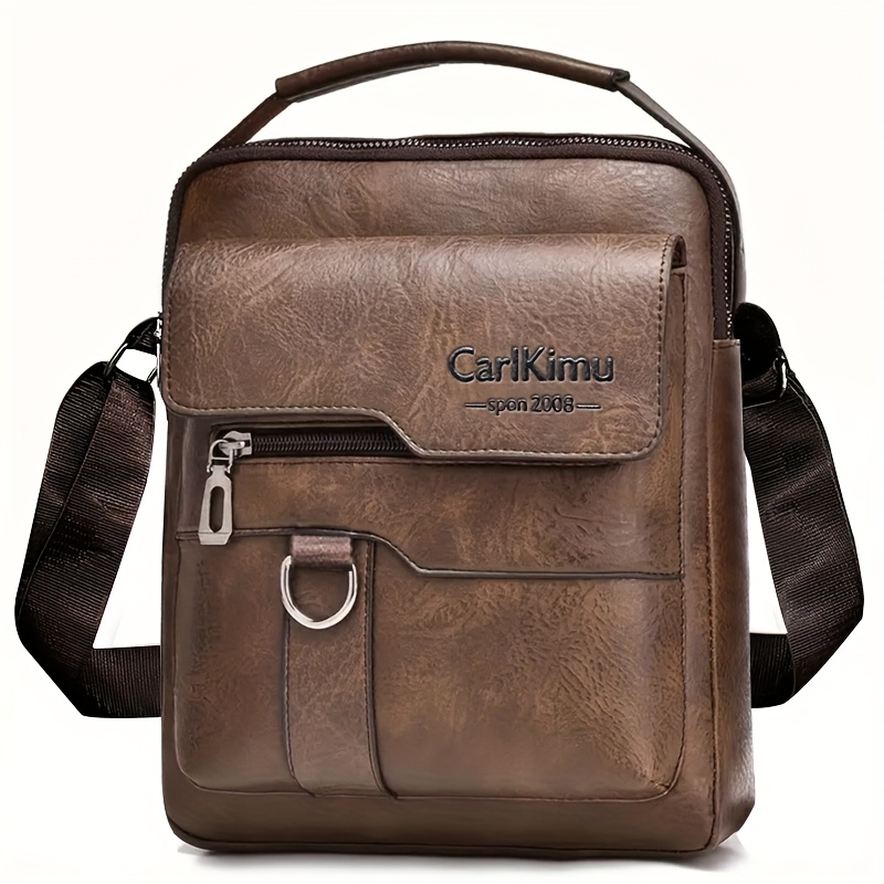 Borsa Quadrata Neutra, Borsa da Uomo, Borsa a Spalla Unisex…